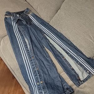 ADIDAS IVY PARK DENIM SNAP PANTS
